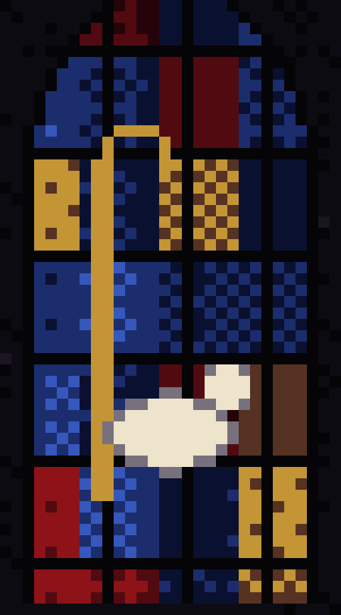 A stained-glass window