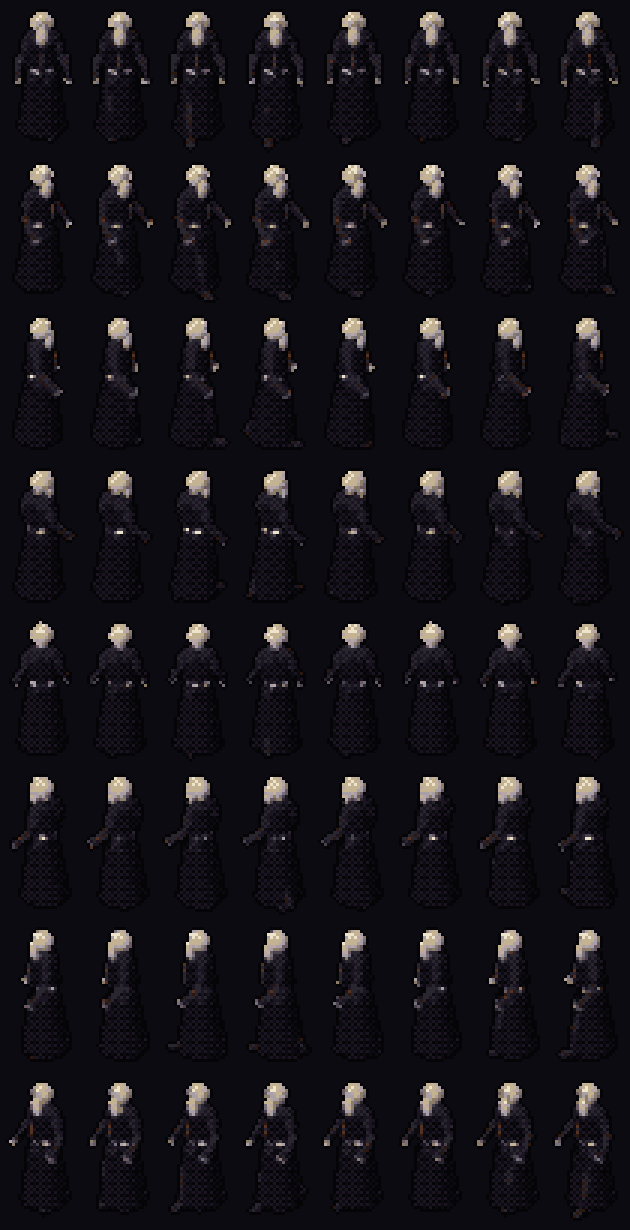 Father Fulcran walking