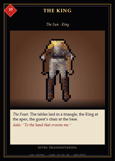 Card 10 of 16: The King