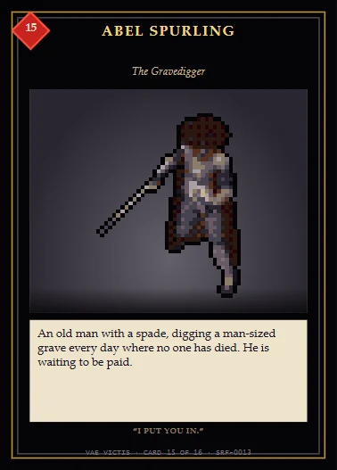Card 15 of 16: Abel Spurling