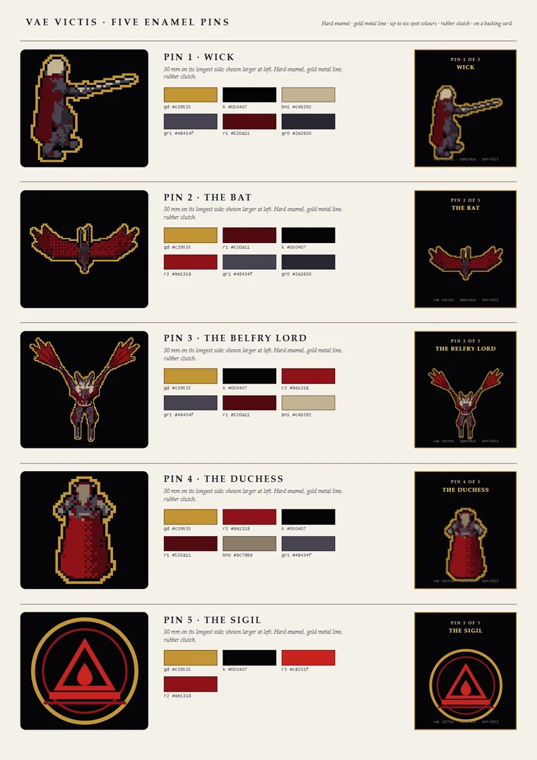 The pins