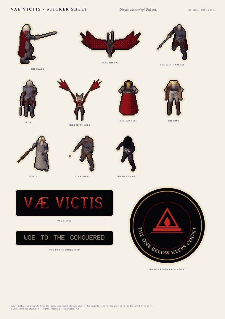 The sticker sheet