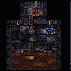 The stair down