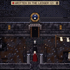 Father Fulcran at the orphanage door