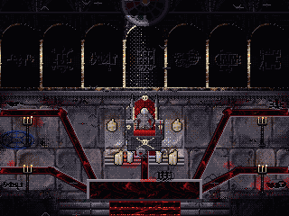 The haven: the throne hall under the cathedral, where Wick wakes.