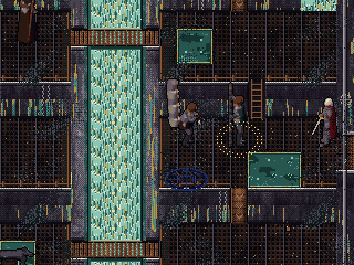The acid works: the falls of the vats.